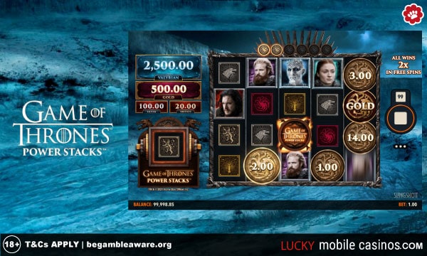 Game of Thrones Power Stacks Slot Machine