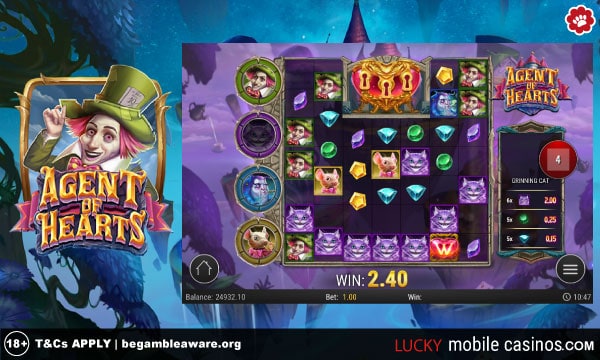Play'n GO Agent of Hearts Mobile Slot