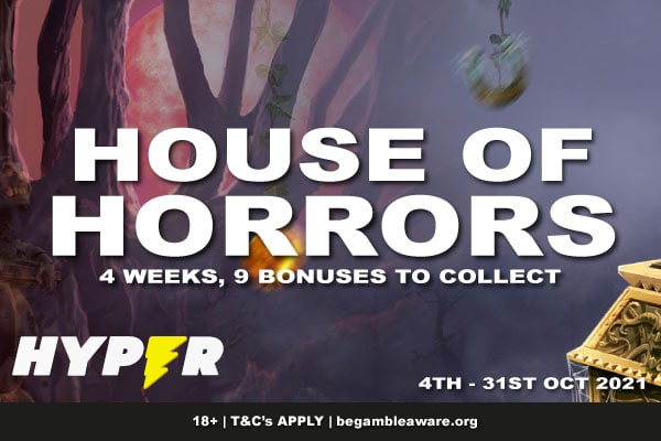 Hyper Casino House of Horrors Promo - 4 Weeks Of Bonuses