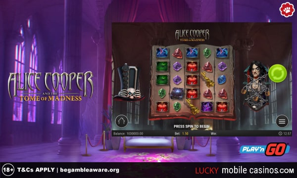 Play'n GO Alice Cooper & the Tome of Madness Slot
