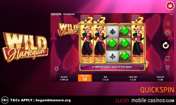 Quickspin Wild Harlequin Slot Game