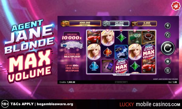 Agent Jane Blonde Max volume Slot