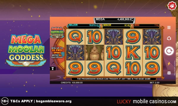 Microgaming Mega Moolah Goddess Slot Game
