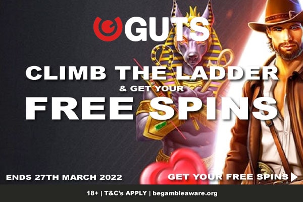 GUTS Casino Free Spins Bonus Ladder