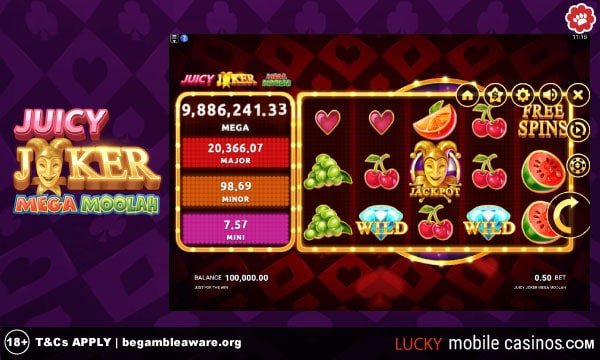 Juicy Joker Mega Moolah Slot Game