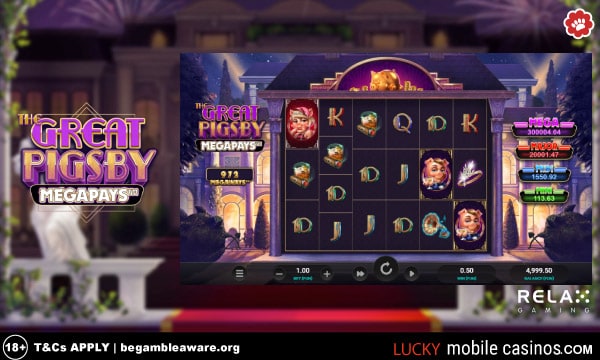 Relax Gaming The Great Pigsby Megapays Slot