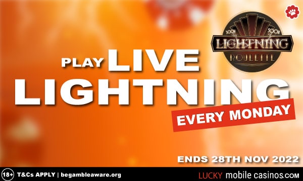 Play Live Lightning Roulette at LeoVegas Every Monday