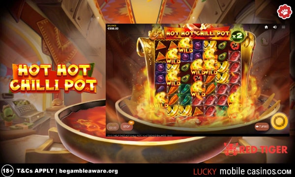 Red Tiger Hot Hot Chilli Pot Slot Wilds