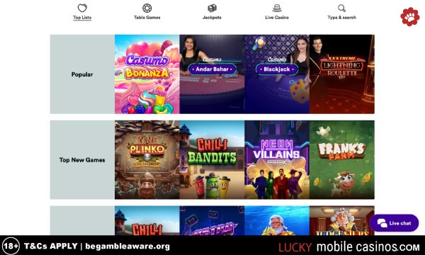 Casumo Casino Slots with Exclusives