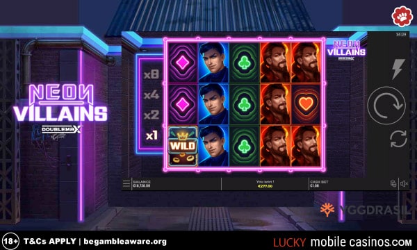Yggdrasil Gaming Neon Villains Slot