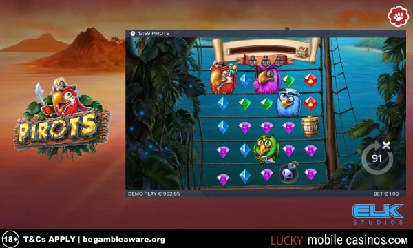 Elk Studios Pirots Slot Game