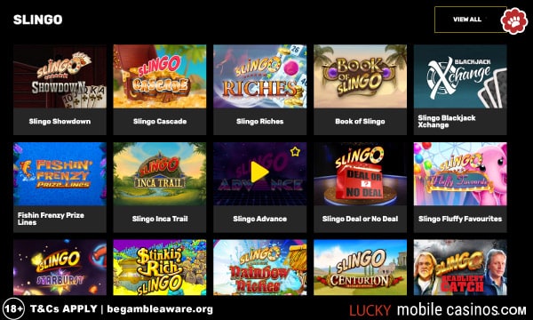 Hyper Casino Slingo Games