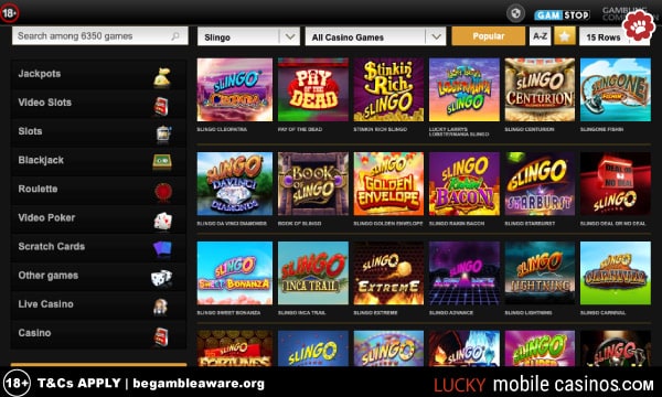 Videoslots Slingo Games Online Site