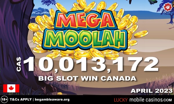 Mega Moolah Big Slot Win - Canada April 2023