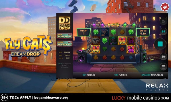 FlyCats Dream Drop Slot Game