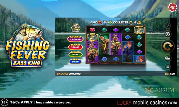 Aurum Fishing Fever Bass King Slot Game