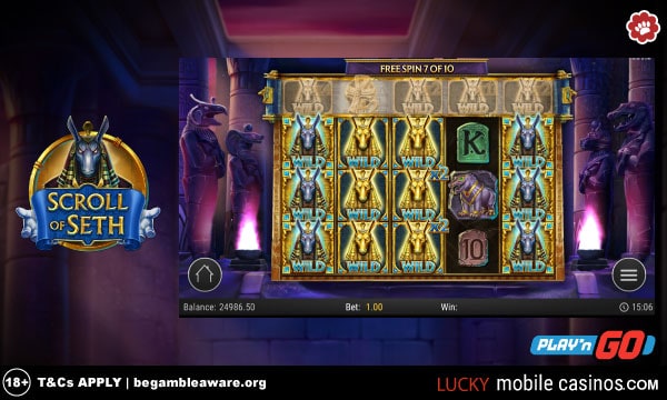 Play'n GO Scroll Of Seth Slot Game With Wild Reels