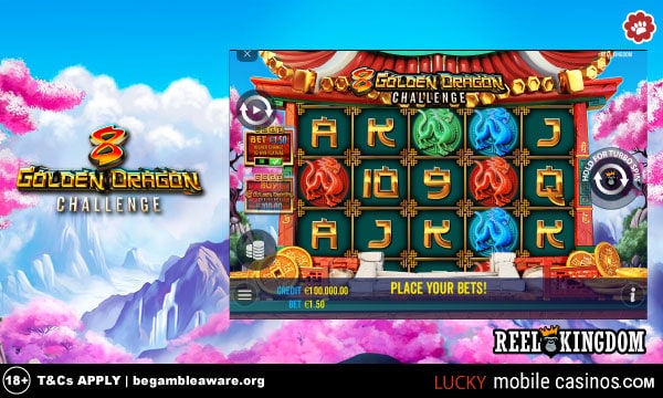Reel Kingdom 8 Golden Dragon Challenge Slot Machine