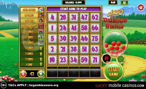 Slingo Rainbow Riches Casino Game